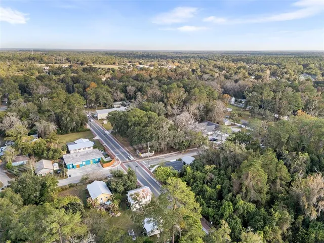 an aerial view of multiple house