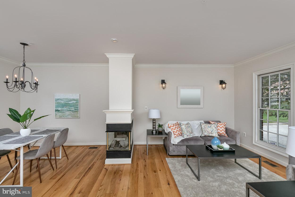 211 West Hill Street Baltimore, MD 21230 - Photo 9 of 52 Open-Concept Living Room/Dining Room with Gas FP!