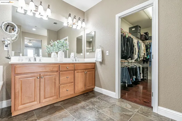 a living room with furniture potted plant and a lamp