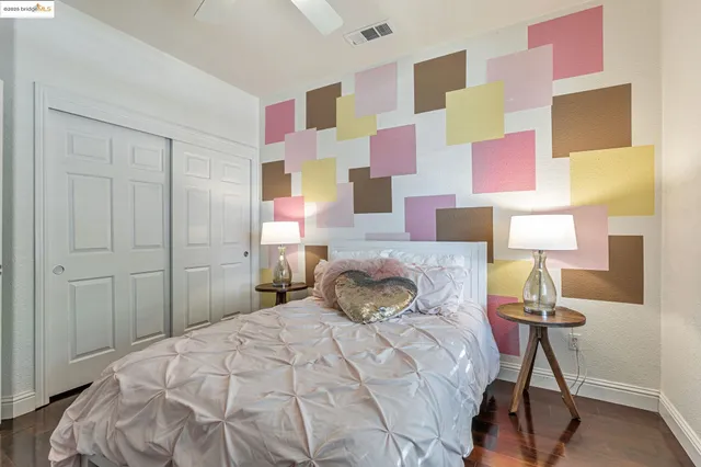 a view of a garage with storage