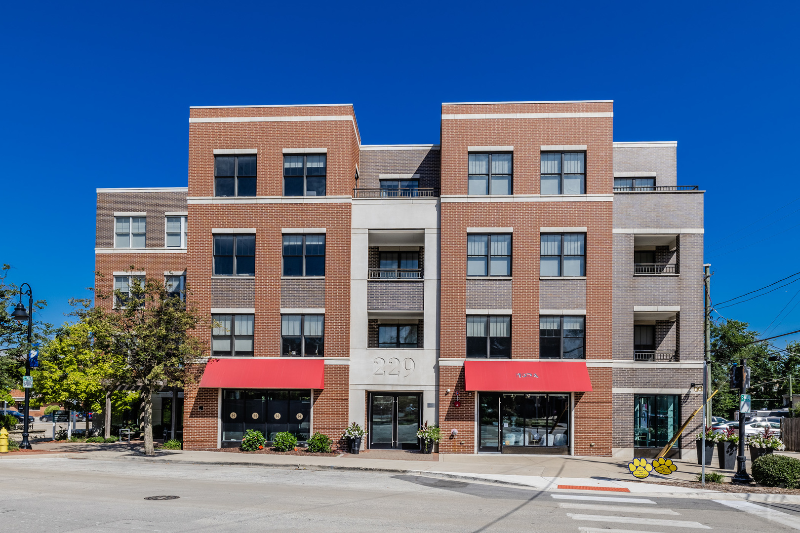 229 Park Avenue, Unit 202 Clarendon Hills, IL 60514 - Photo 1 of 22 a front view of a building with street view