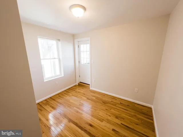 an empty room with window