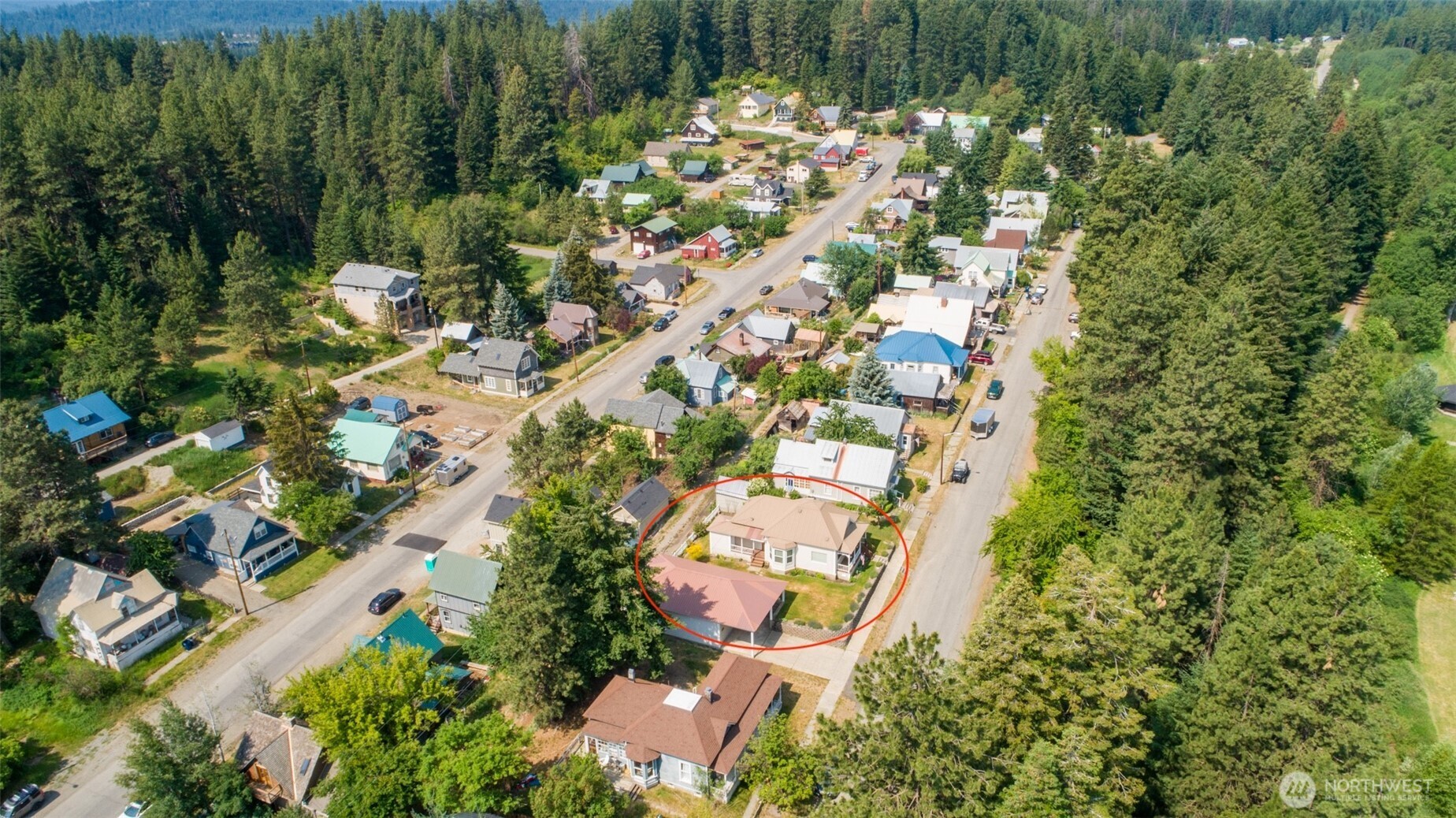 114 4th Street Roslyn, WA 98941 - Photo 32 of 33 an aerial view of residential house with yard and outdoor space
