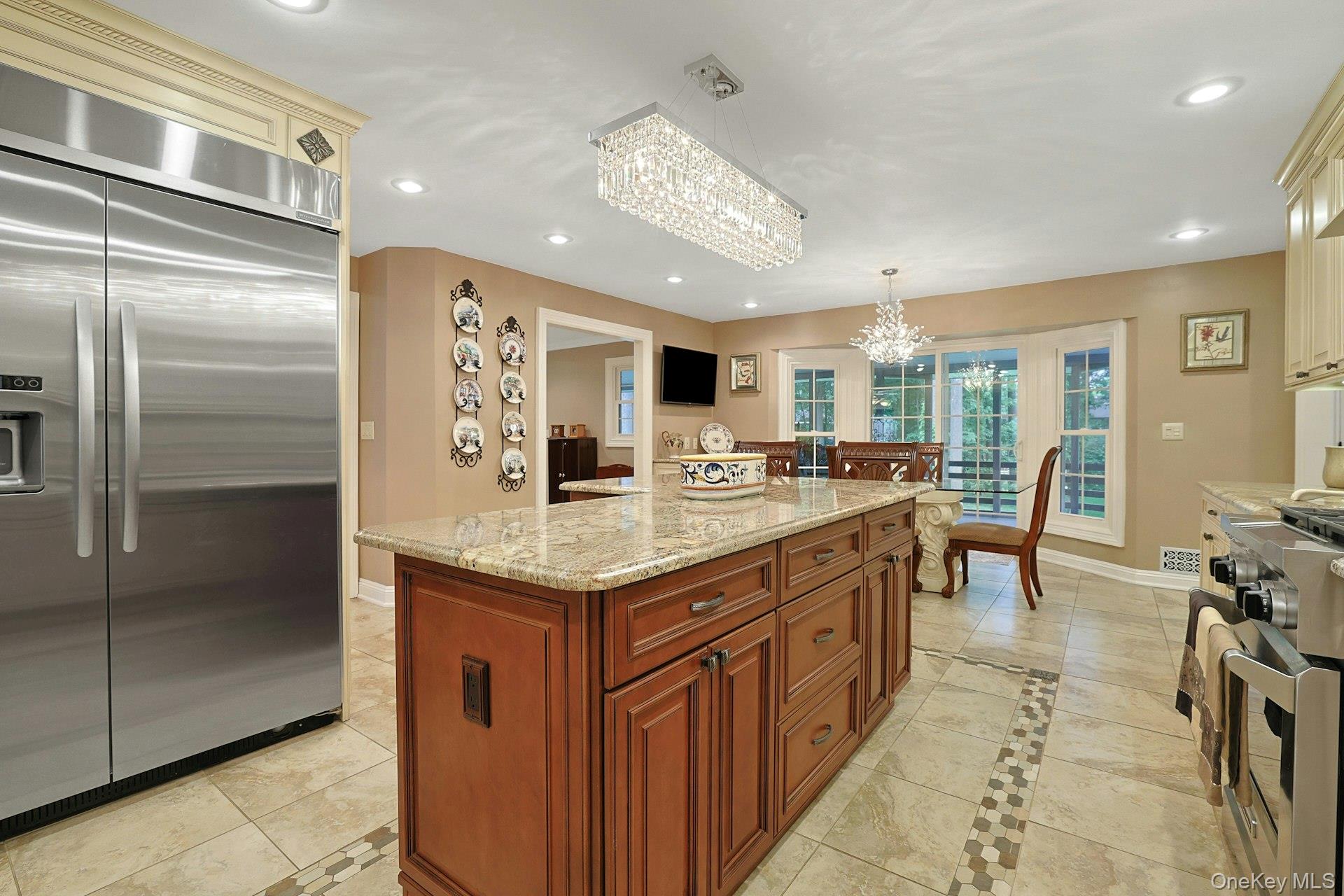 8 Dunmore Road New City, NY 10956 - Photo 14 of 48 a kitchen with stainless steel appliances granite countertop a sink a counter top space cabinets and stainless steel appliances
