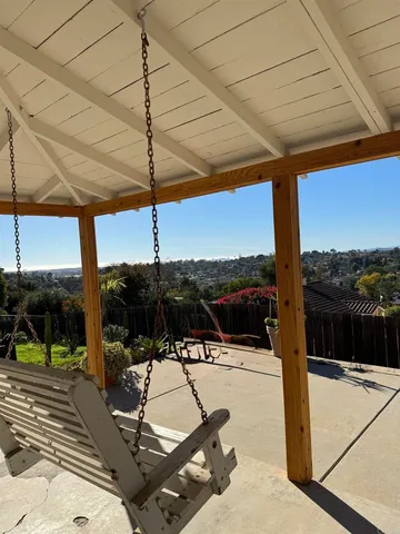 a view of a yard with an outdoor space