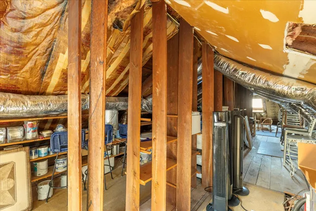 a front view of a building with a glass door