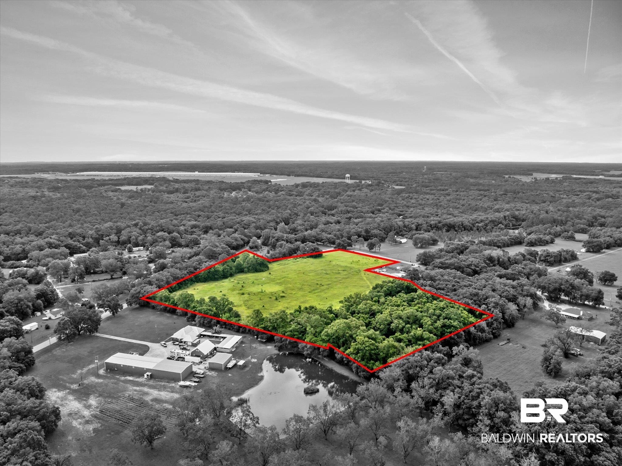 10000 Wells Road North Theodore, AL 36582 - Photo 9 of 17 Drone / aerial view