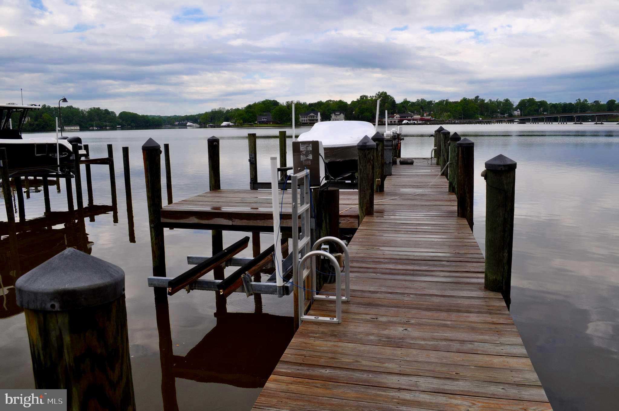 2996 Friends Road Annapolis, MD 21401 - Photo 45 of 52 Private pier with boat lift and jet ski lift