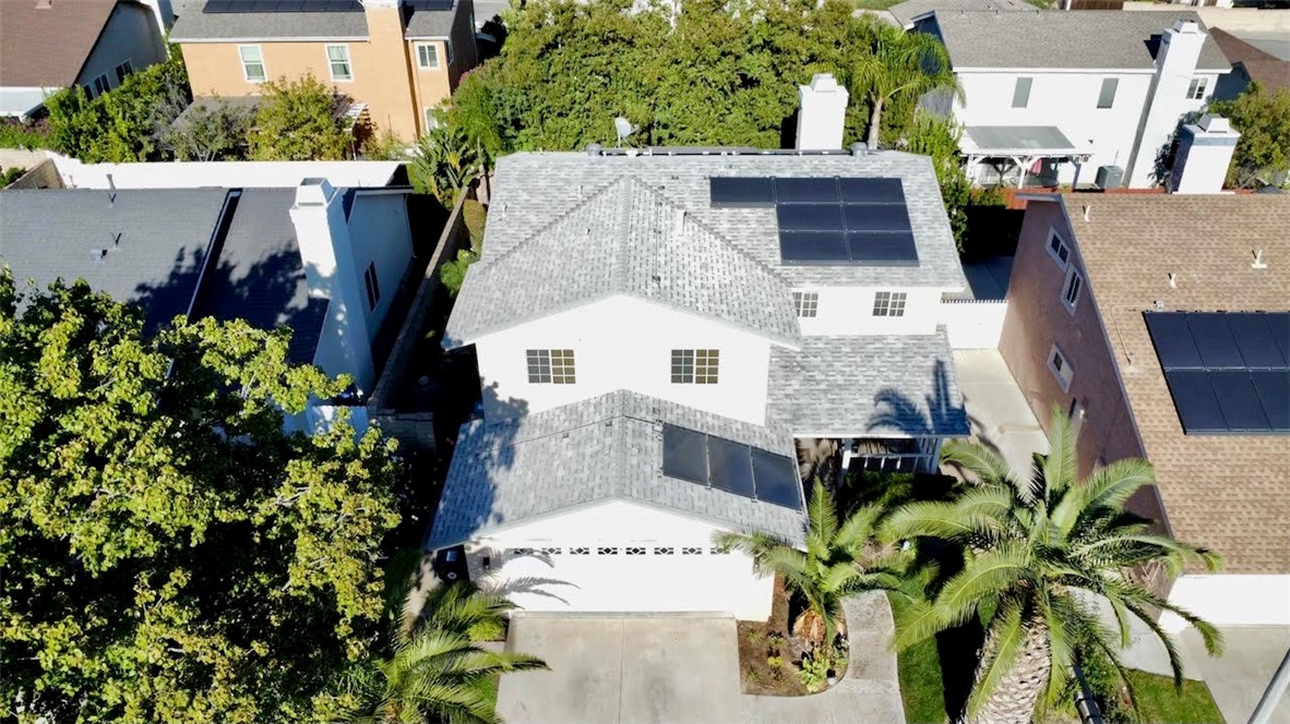 21945 Centurion Way Saugus, CA 91350 - Photo 22 of 25 an aerial view of a house with a yard and garden