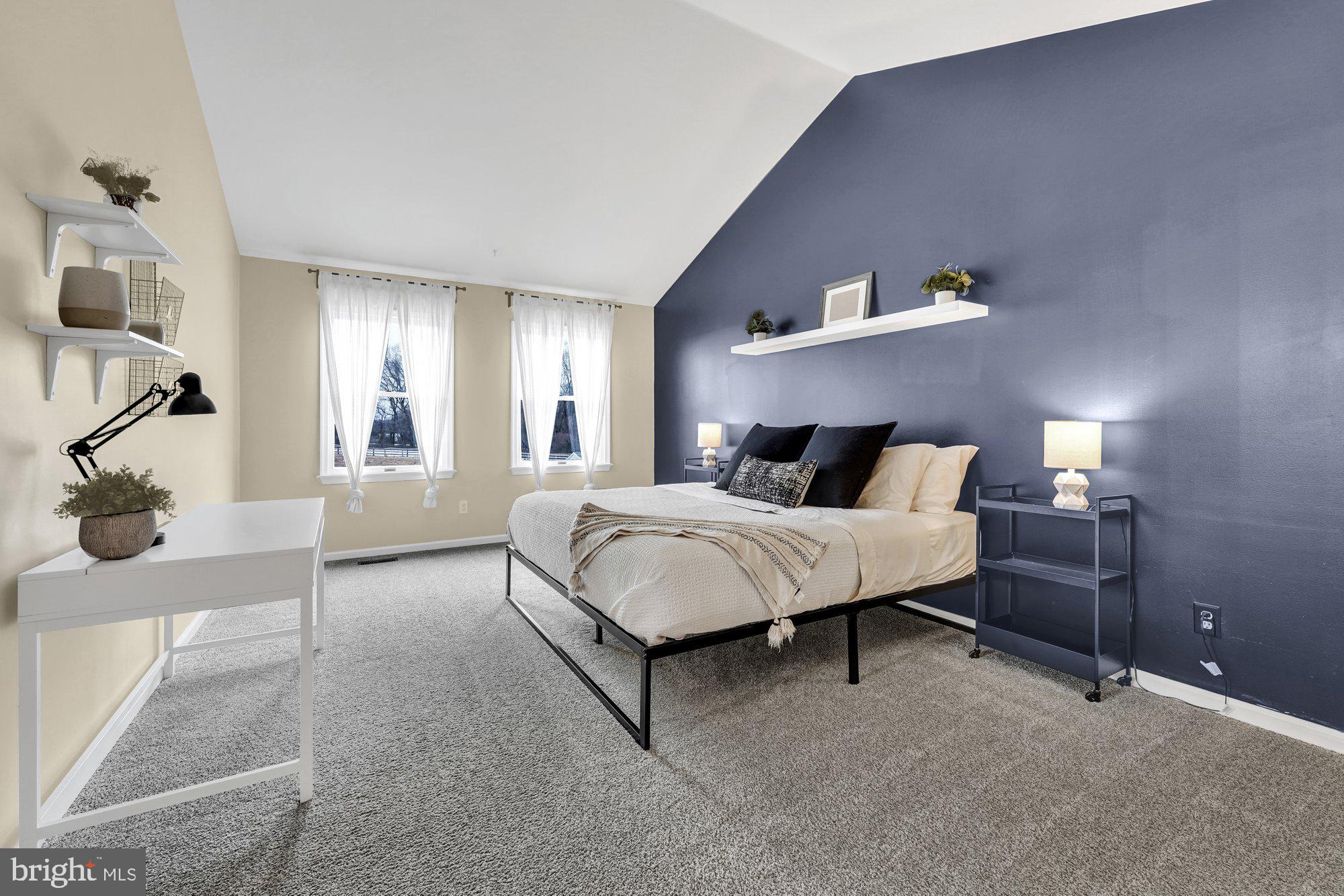 1348 Oldfield Point Road Elkton, MD 21921 - Photo 14 of 34 21' X 12' Primary Bedroom with Vaulted Ceiling