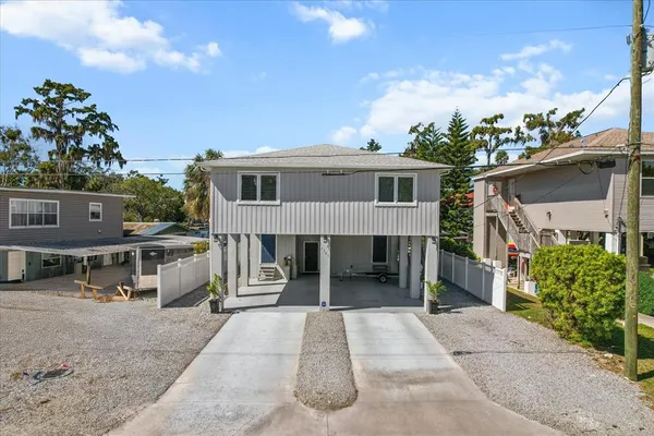 a house view with a outdoor space
