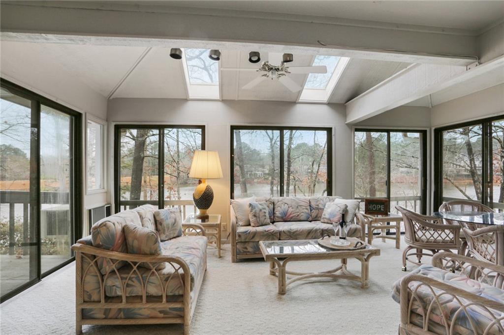 420 Sassafras Road Roswell, GA 30076 - Photo 1 of 1 Fabulous Sunroom overlooking Willow Lake