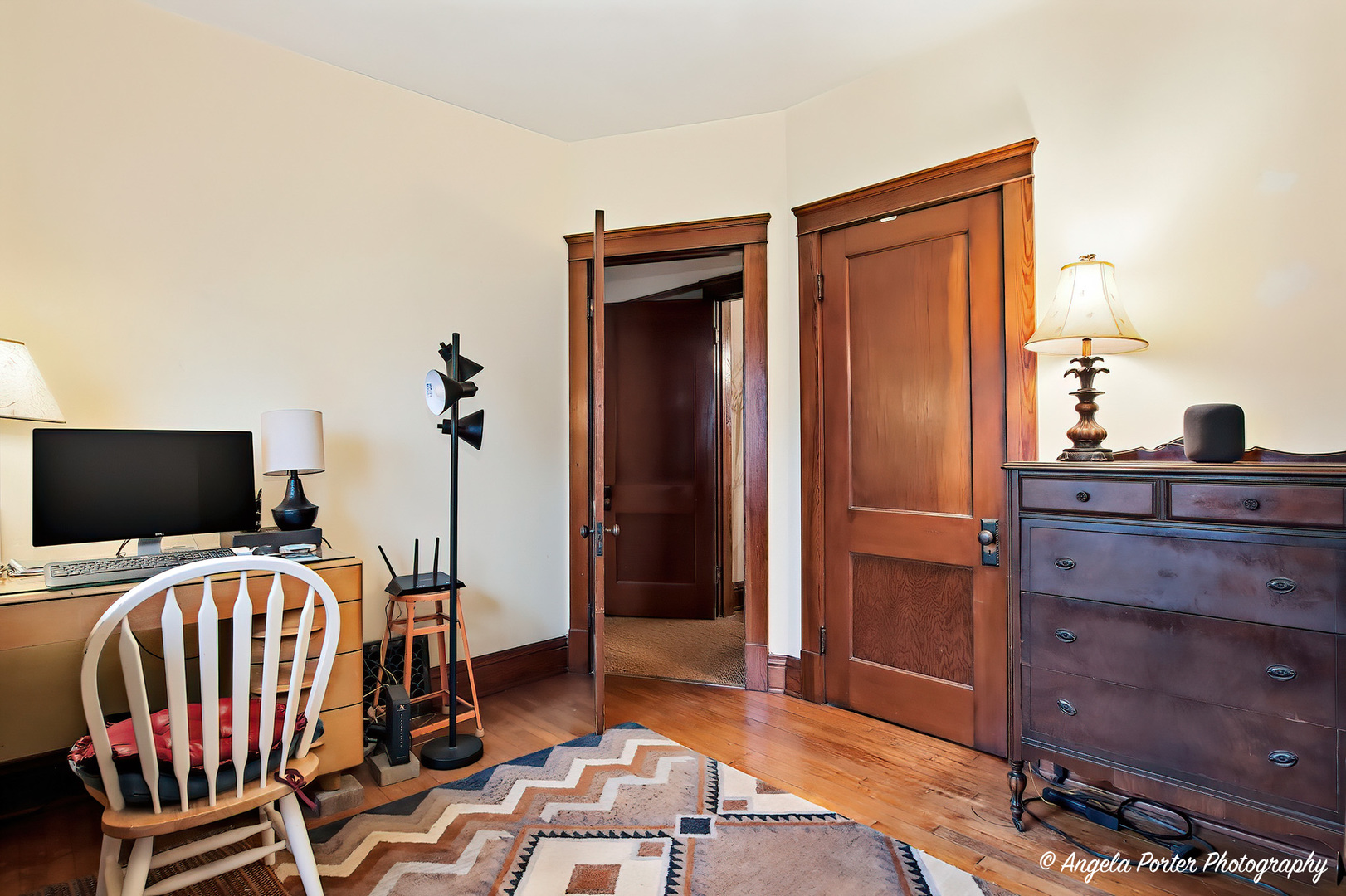 9712 St Albans Street Hebron, IL 60034 - Photo 8 of 28 a bedroom with a bed and wooden floor