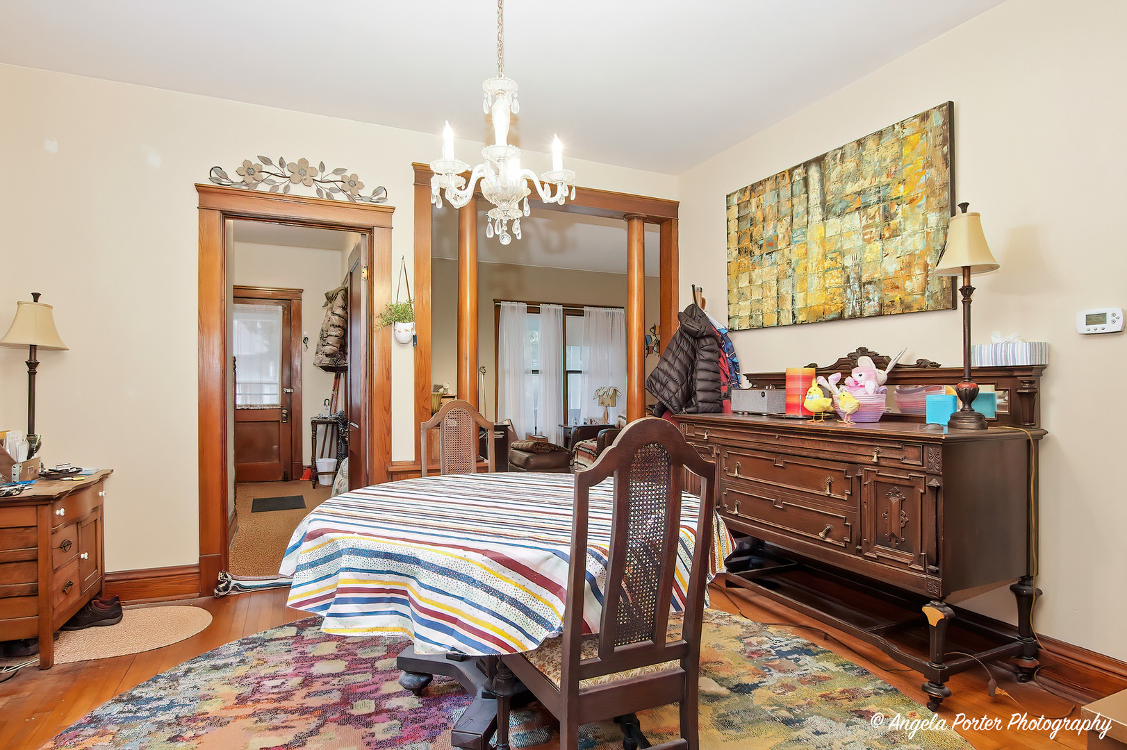 9712 St Albans Street Hebron, IL 60034 - Photo 10 of 28 a bedroom with a bed and wooden floor