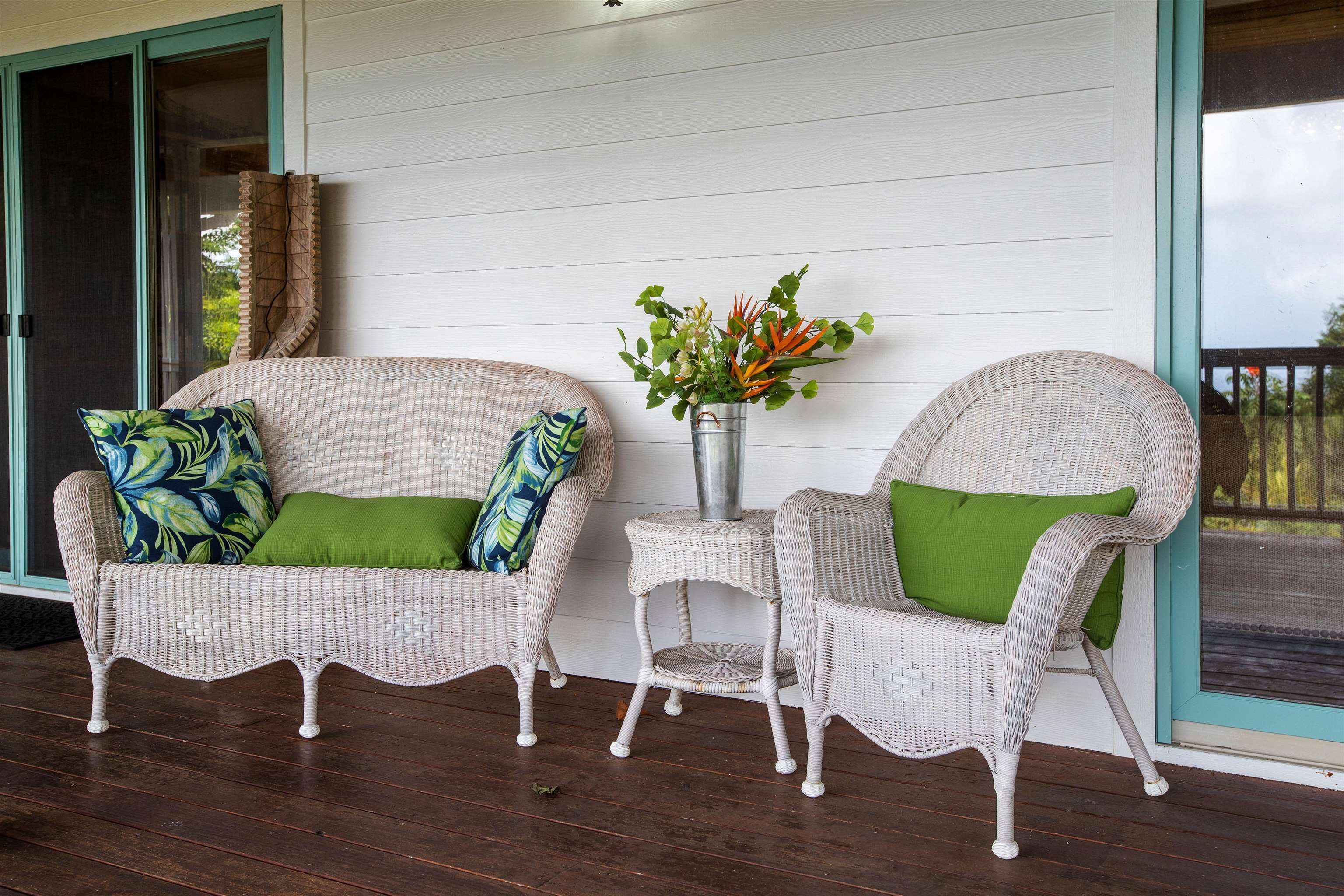 285 Kalo Road Hana, HI 96713 - Photo 24 of 36 a view of a dining room with furniture window and wooden floor