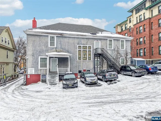 a view of tall buildings