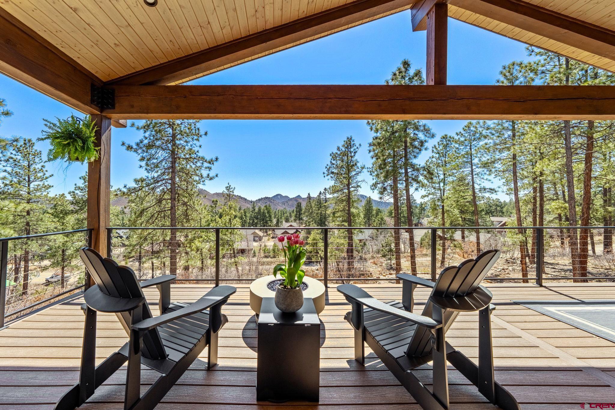 26 Boulder View Drive Durango, CO 81301 - Photo 17 of 45 a view of a chairs and table in patio