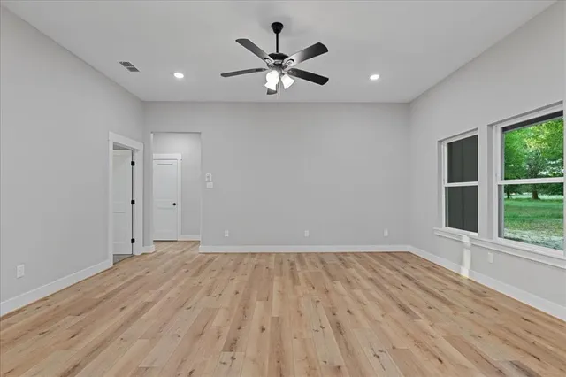 a view of a kitchen with closet area