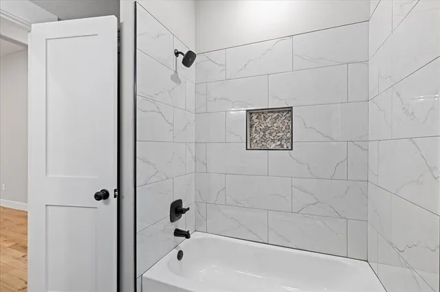 a view of backyard of house garage