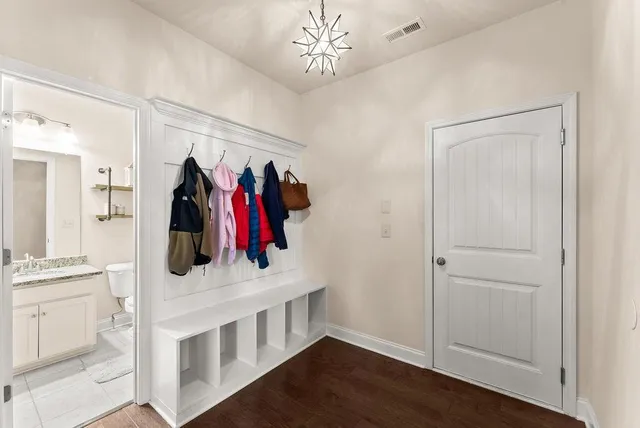 a view of a walk in closet