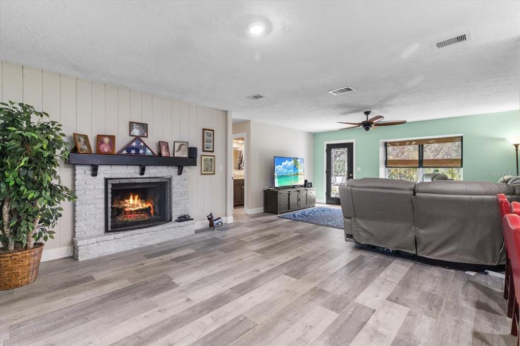 7226 Alafia Ridge Loop Riverview, FL 33569 - Photo 16 of 51 a living room with furniture and a fireplace