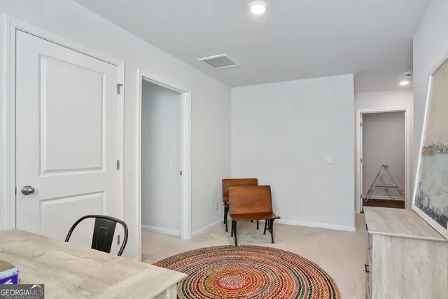 a view of a park with slide