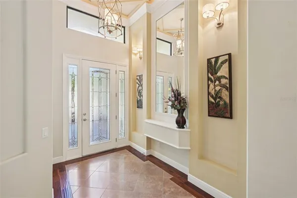 a view of a entryway