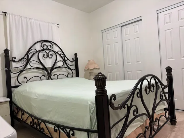 a table with a chandelier