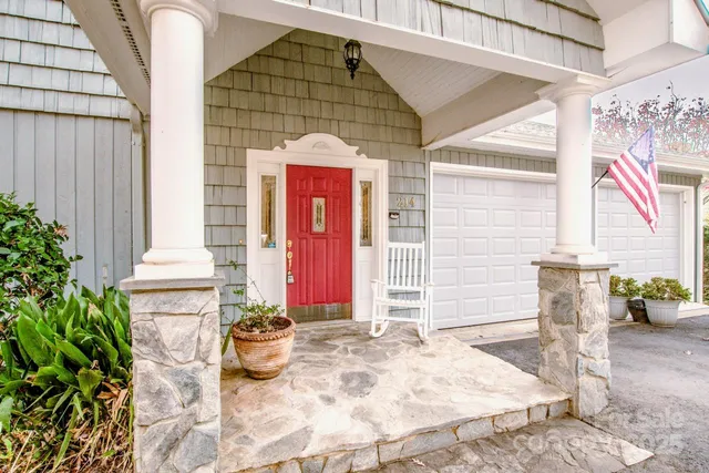 a front view of a house with outdoor