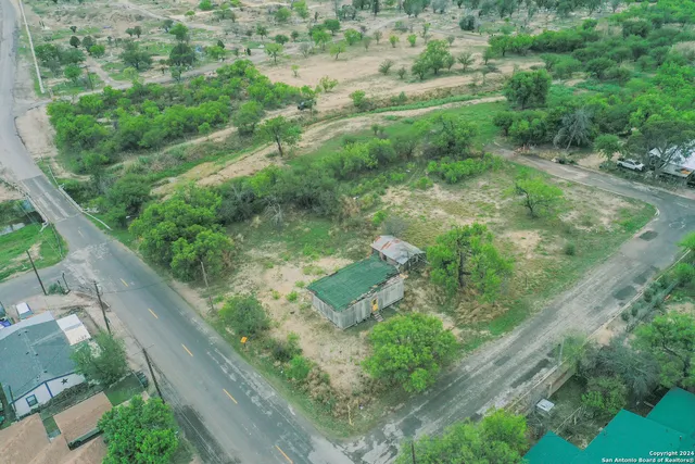 a view of a forest with a yard