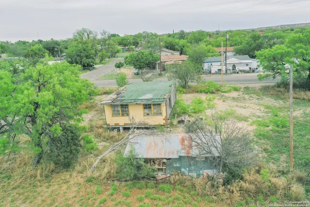 a aerial view of a house