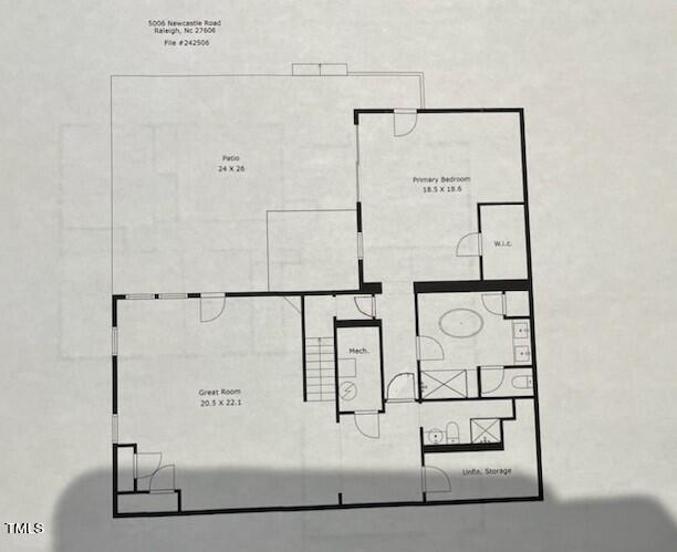 5006 Newcastle Road Raleigh, NC 27606 - Photo 3 of 52 bsmt flr layout