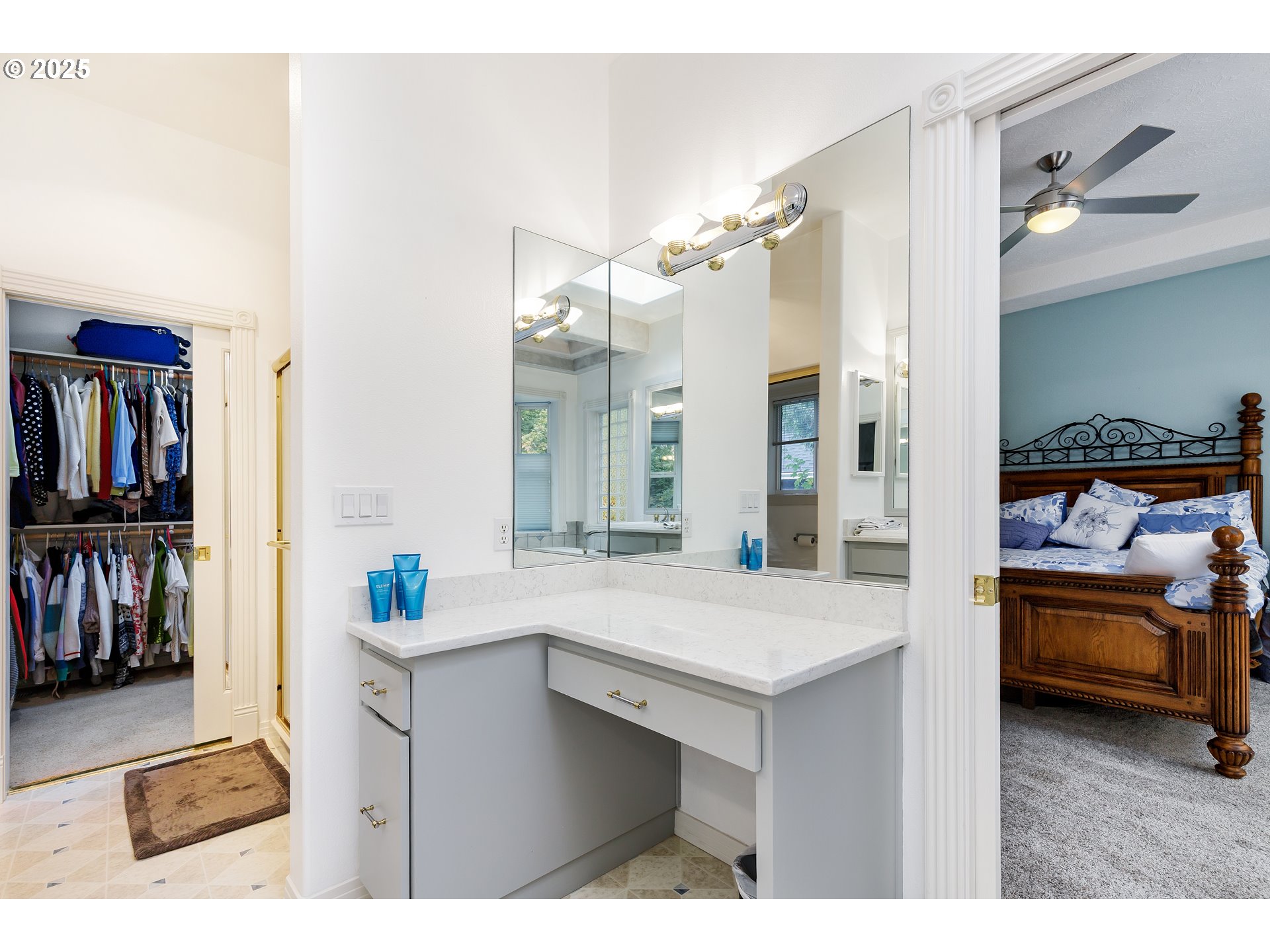 2573 Southeast Morlan Way Gresham, OR 97080 - Photo 31 of 47 a en suite bathroom with a sink and a large mirror