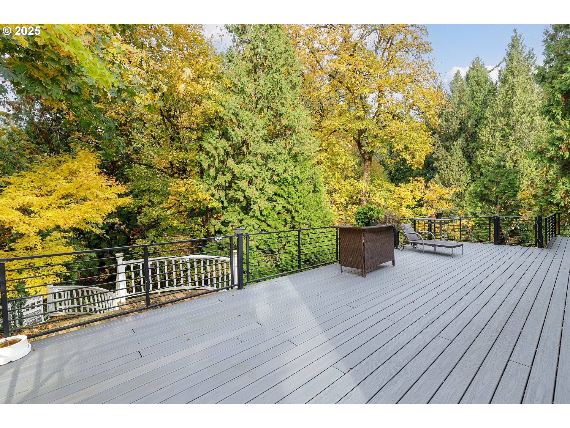 2573 Southeast Morlan Way Gresham, OR 97080 - Photo 43 of 47 a view of a terrace with wooden floor and fence