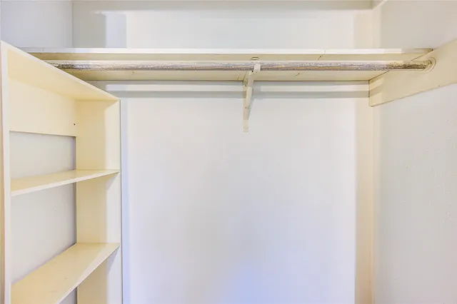 a view of a closet
