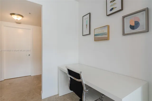 a view of an empty room