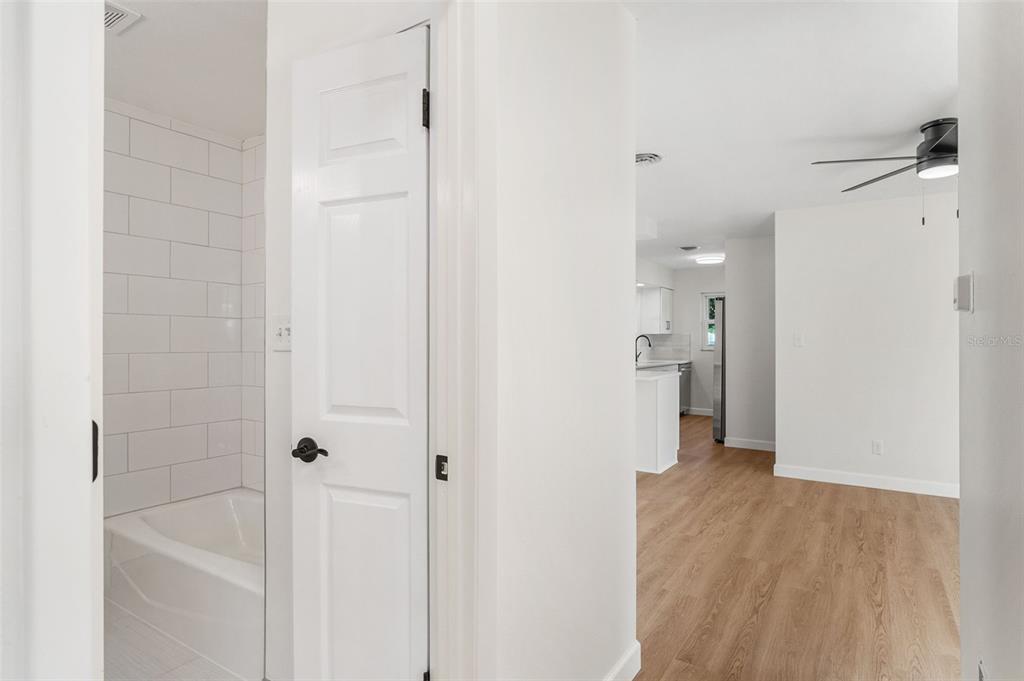 354 Burke Road Venice, FL 34293 - Photo 19 of 34 a bathroom with a sink and a shower