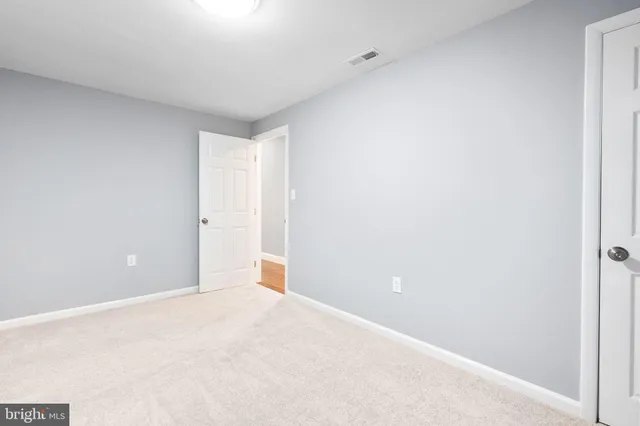 a view of an empty room