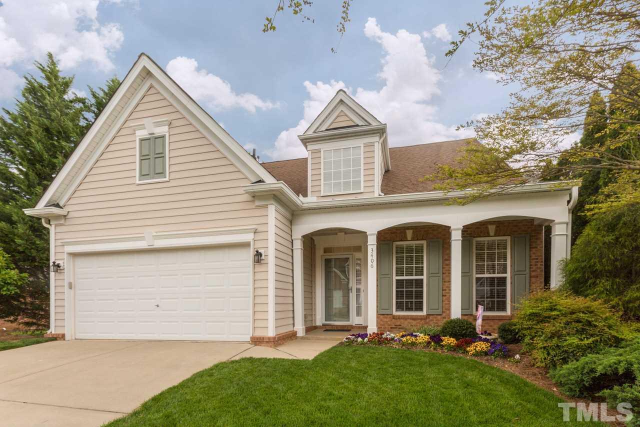 3406 Cathedral Bell Road Raleigh, NC 27614 - Photo 2 of 25 front view of a house with a yard