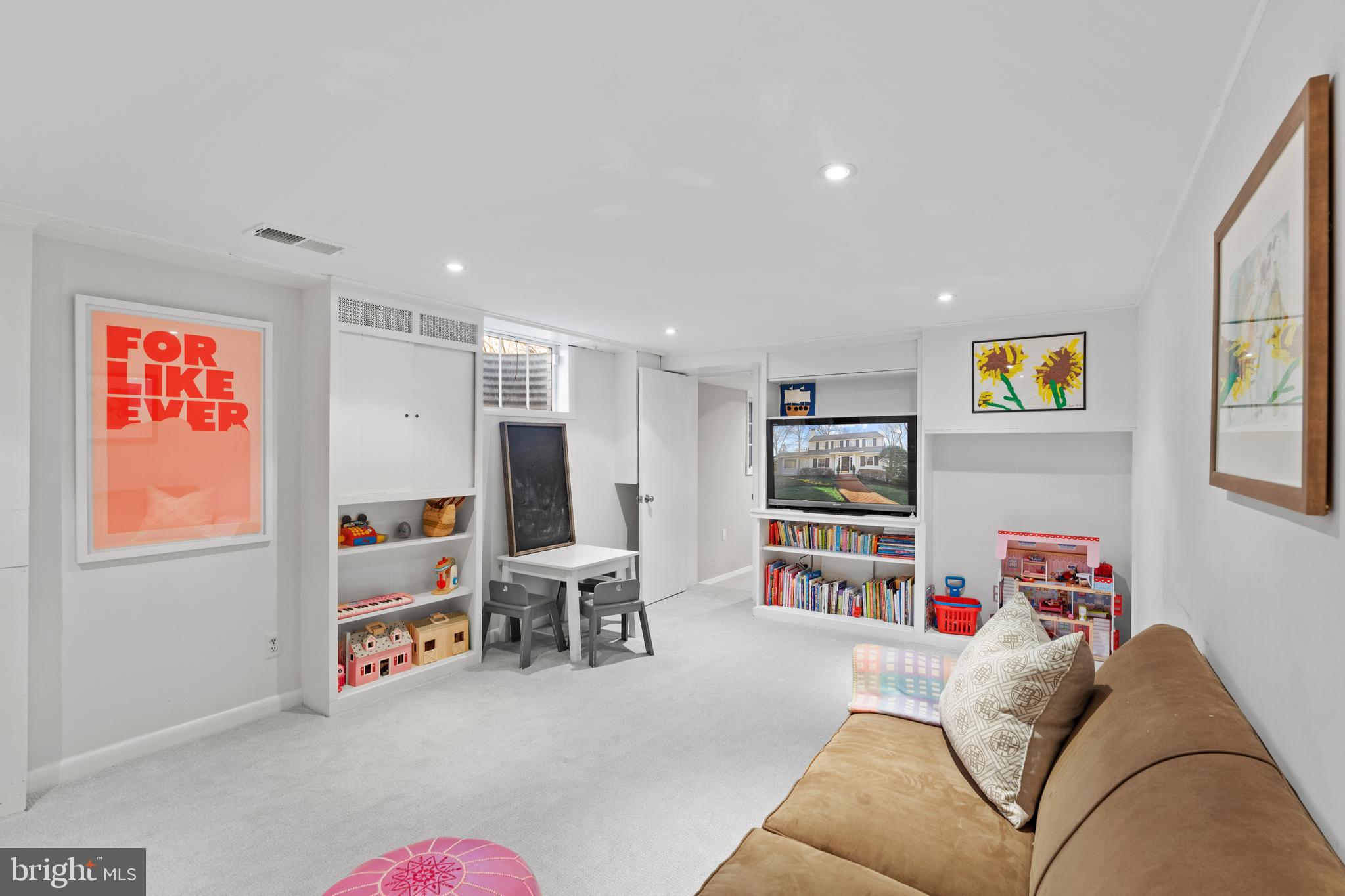 5900 Harwick Road Bethesda, MD 20816 - Photo 15 of 21 Lower Level Recreation Room