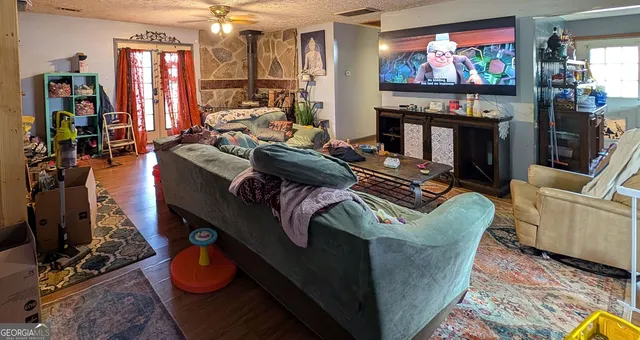 a backyard of a house