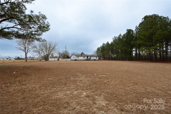 a view of open space with lots of green space