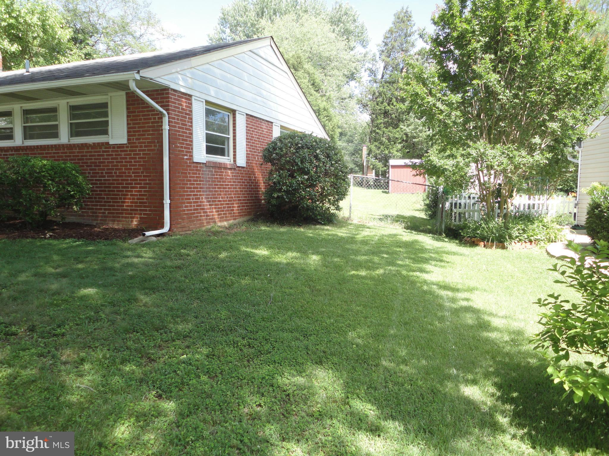 5512 Moultrie Road Springfield, VA 22151 - Photo 6 of 27 a view of a backyard with plants and large tree