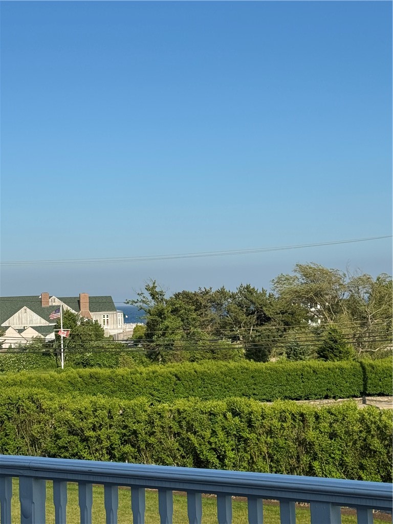 150 Boston Neck Road Narragansett, RI 02882 - Photo 47 of 50 View from 2nd level deck, showcasing the bloomed/thick rows hedges to provide beauty & privacy