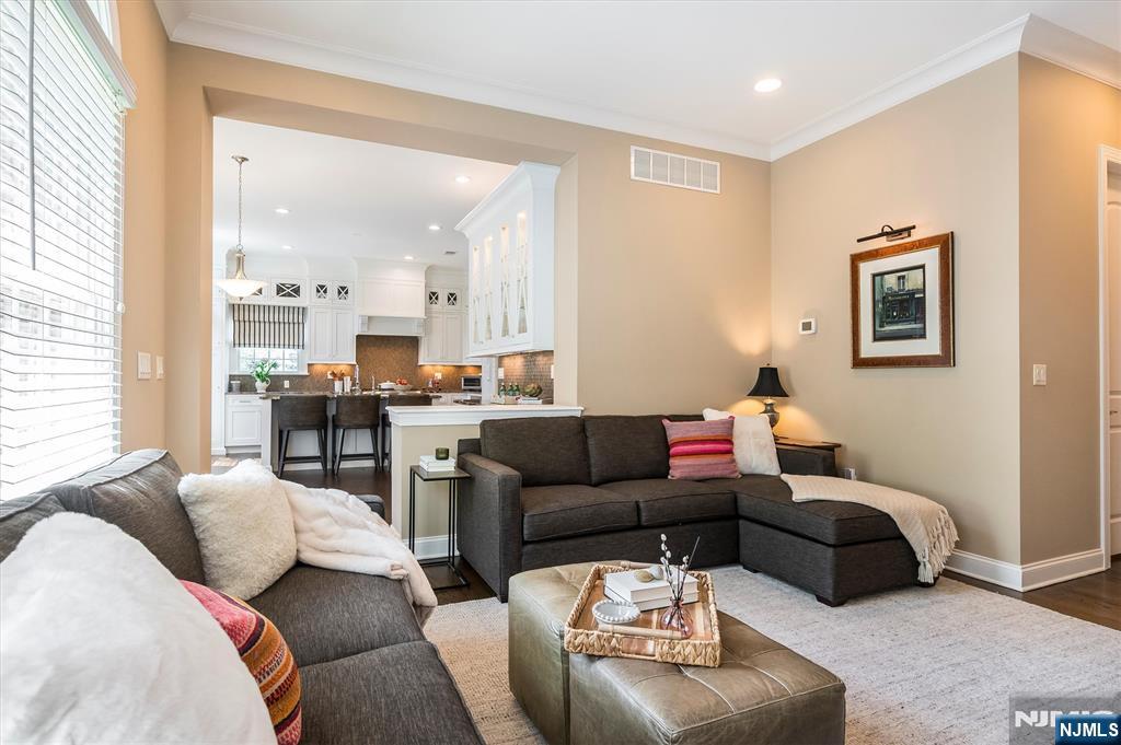 114 Harrison Avenue Montclair, NJ 07042 - Photo 18 of 41 a living room with furniture and kitchen view