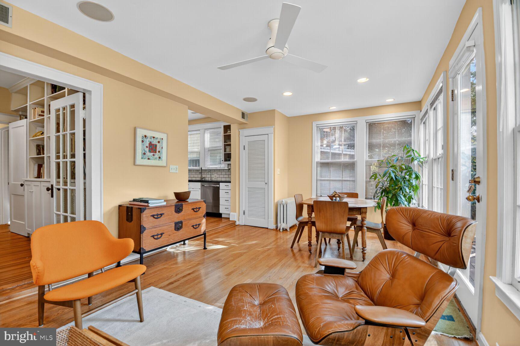 14 Cleveland Avenue Takoma Park, MD 20912 - Photo 16 of 41 a living room with furniture and wooden floor