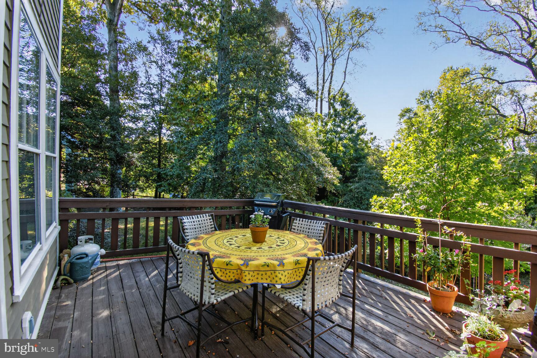 14 Cleveland Avenue Takoma Park, MD 20912 - Photo 18 of 41 a view of balcony with furniture and wooden deck