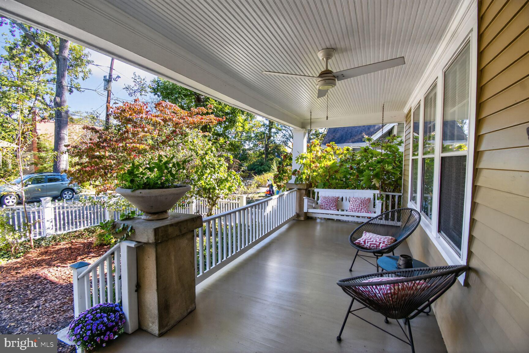 14 Cleveland Avenue Takoma Park, MD 20912 - Photo 6 of 41 a view of two chairs and table in the balcony