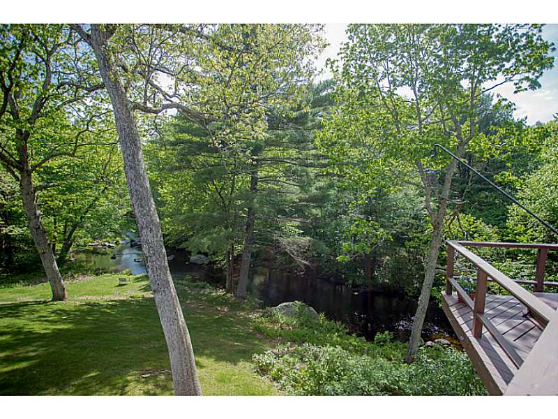 22 Winsor Road Foster, RI 02825 - Photo 23 of 25 View. VIEW OF RIVER FROM DECK