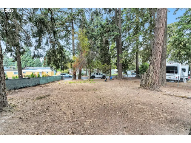 a view of road with trees